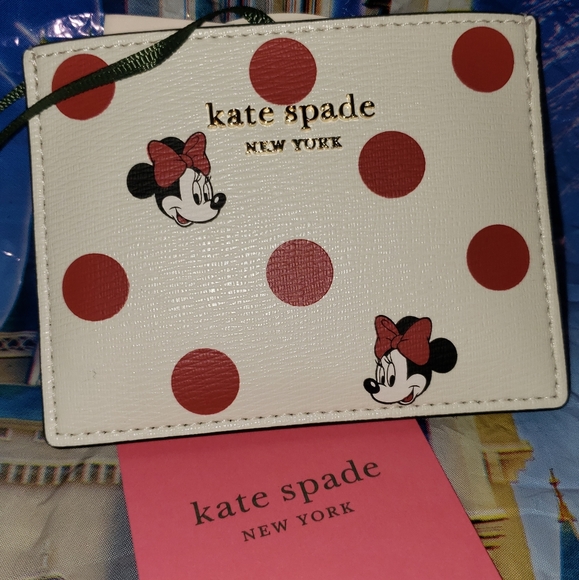 🔴⚪♠️kate spade minnie mouse card case🔴⚪♠️ Love my Dots Collection - Picture 2 of 5